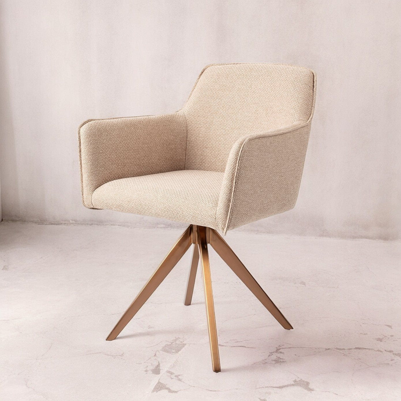 Hofu Dining Chair Wild Walnut Turn Rose