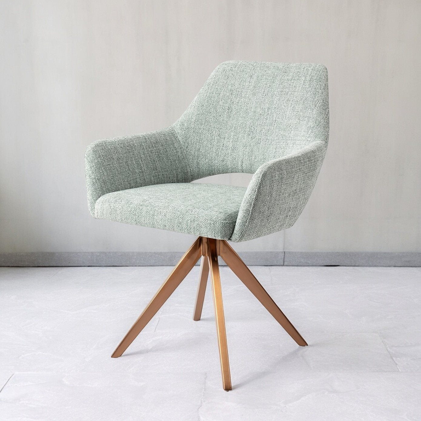 Yanai Dining Chair Soft Sage Turn Rose