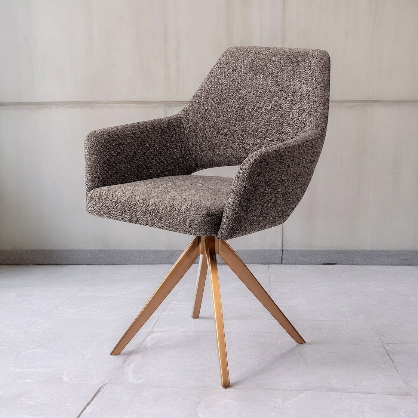 Yanai Dining Chair Amazing Grey Turn Rose