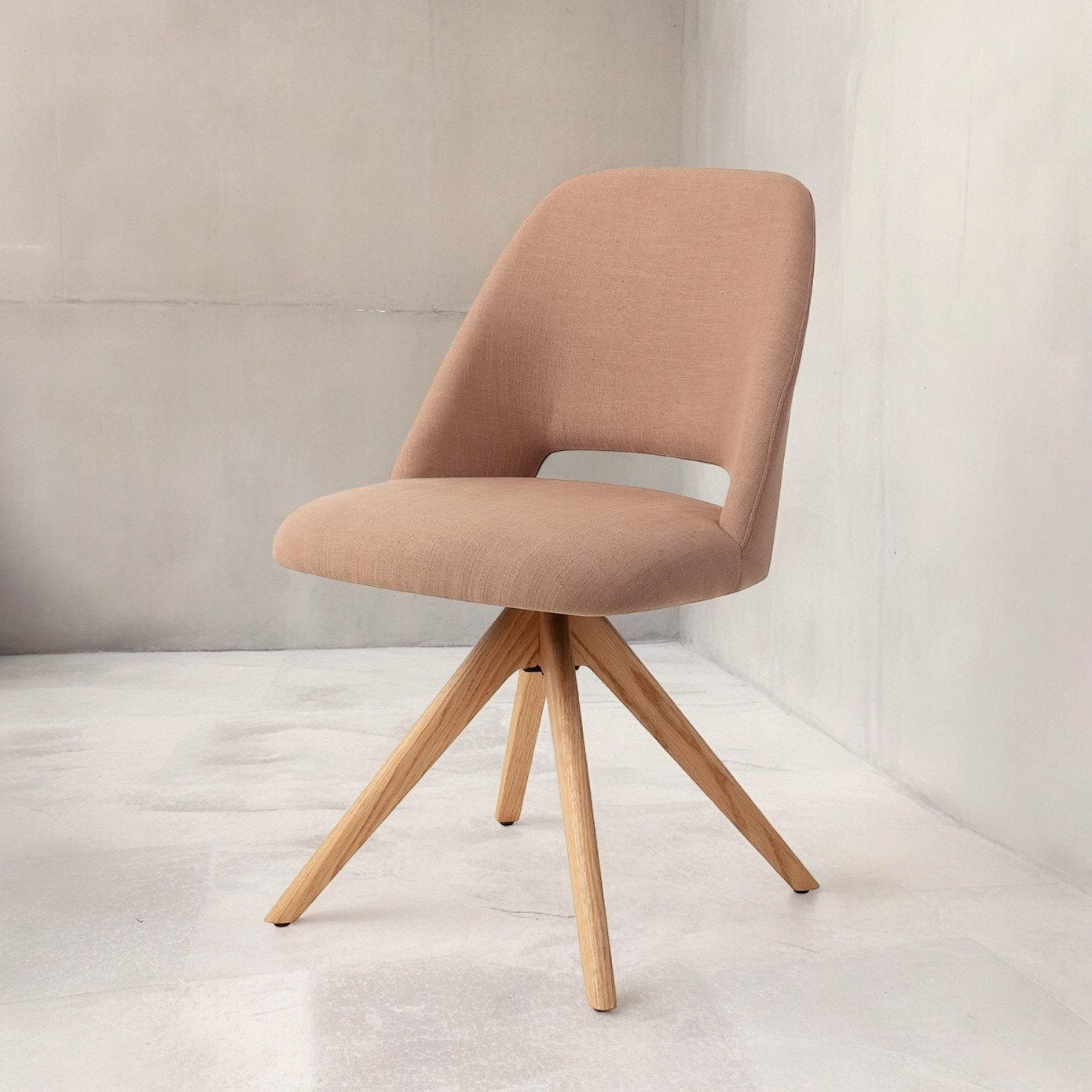 Sasue Dining Chair Luster Liver Revolve Natural