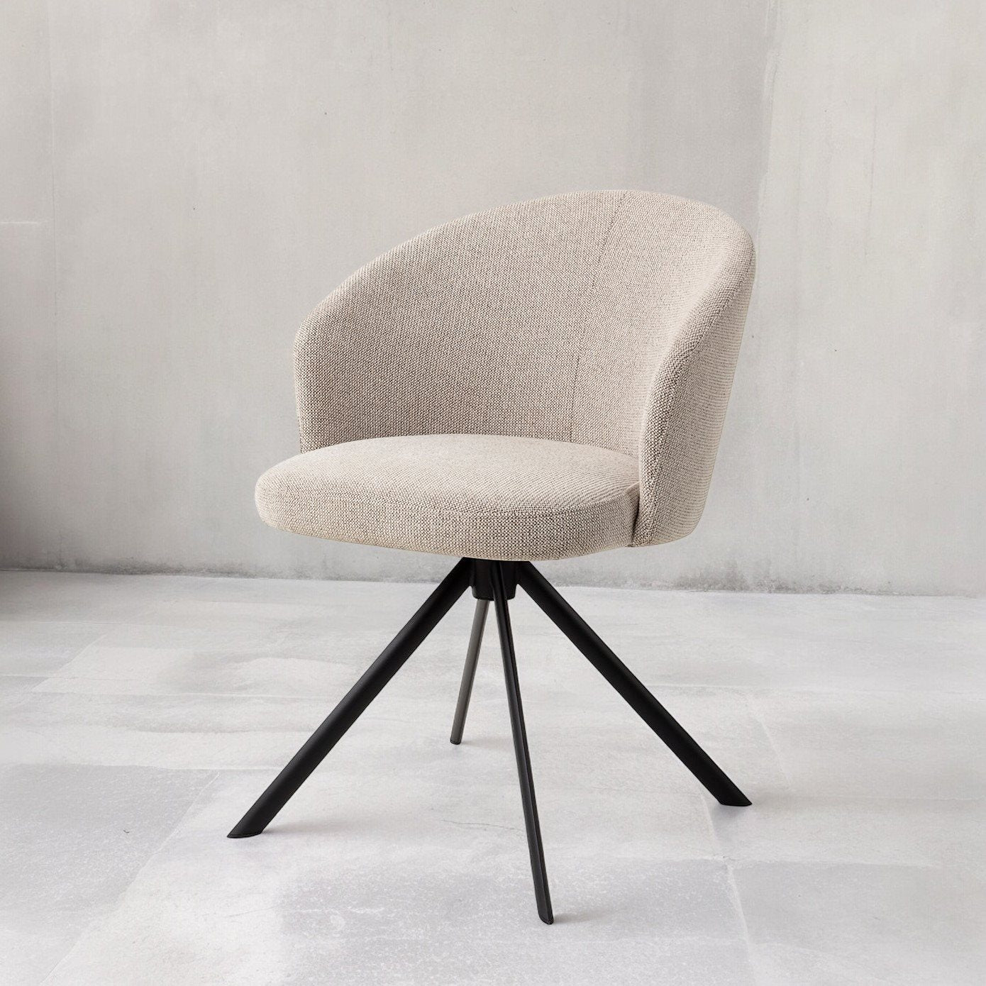 Niimi Dining Chair Pure Pale Revolve Black