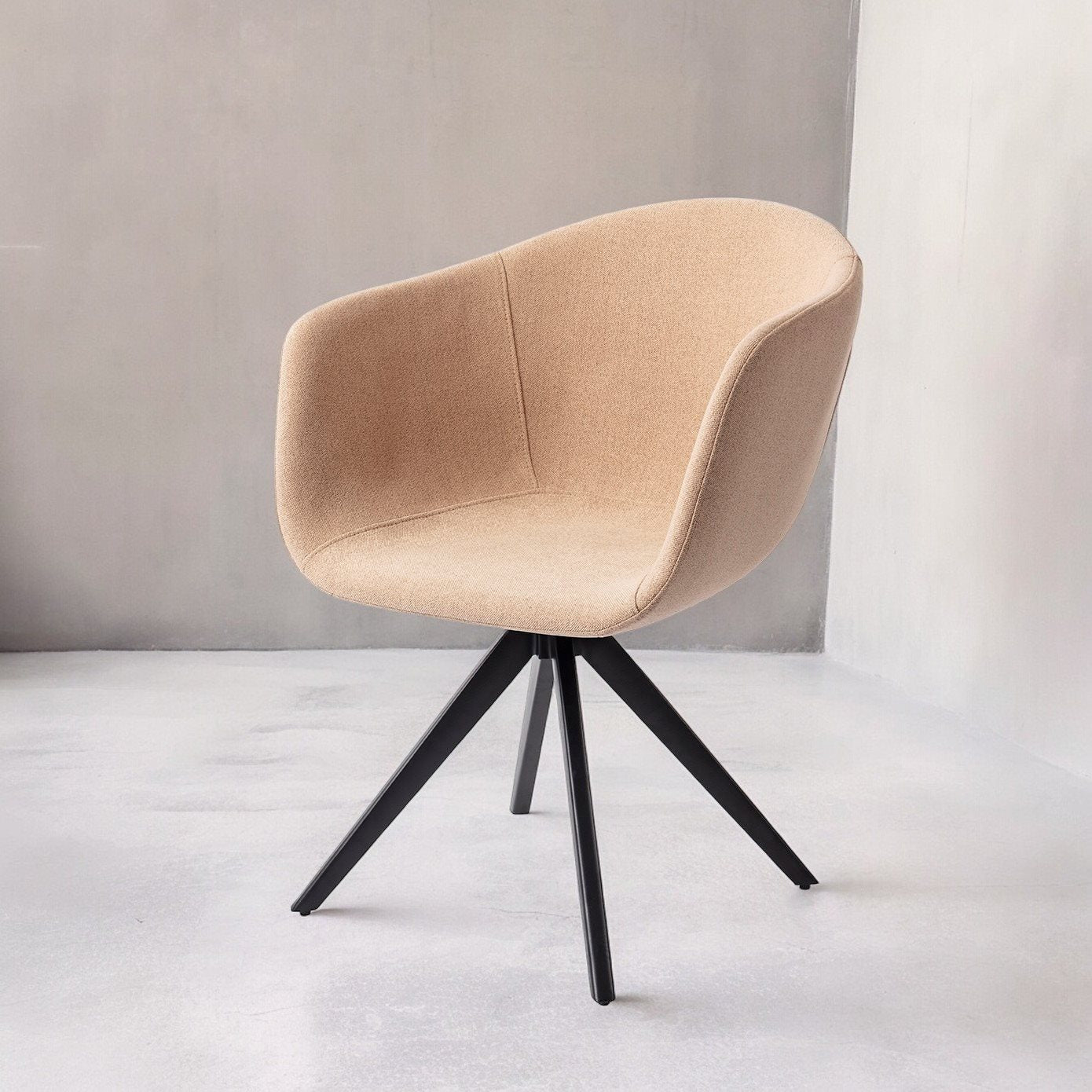 Yuni Dining Chair Barely Blush Turn Black