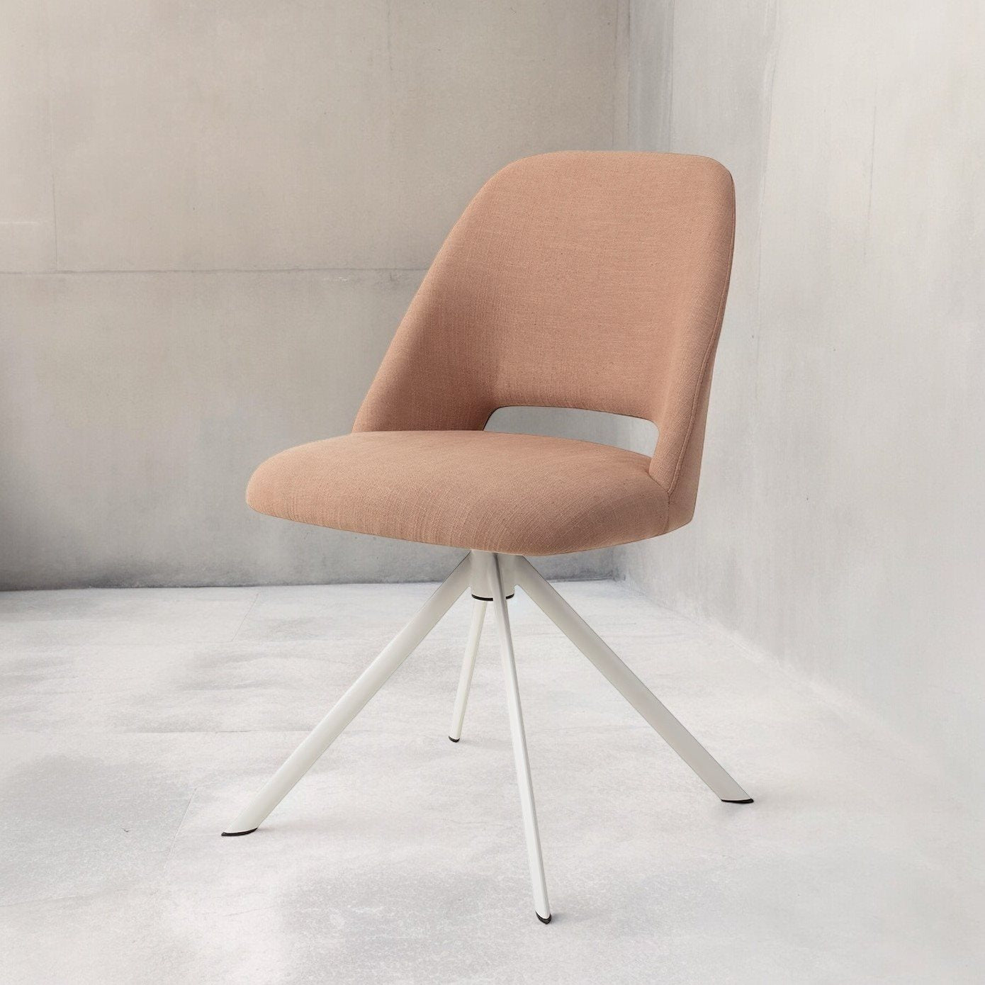 Sasue Dining Chair Luster Liver Revolve White