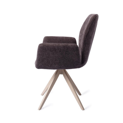 Misaki Dining Chair Almost Black Turn Beige