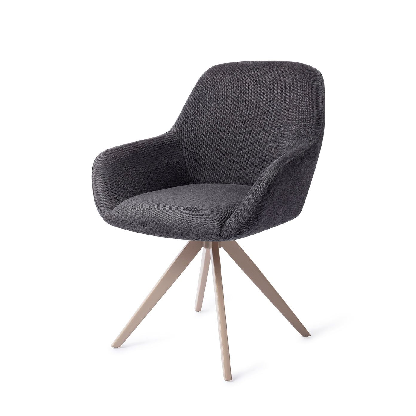 Kushi Dining Chair Black-Out Turn Beige