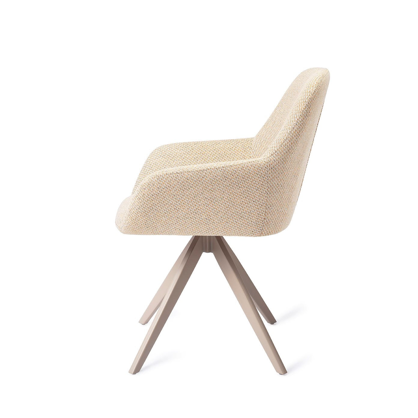 Kushi Dining Chair Trouty Tinge Turn Beige