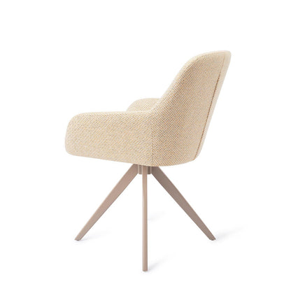 Kushi Dining Chair Trouty Tinge Turn Beige