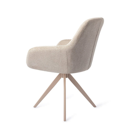 Kushi Dining Chair Ivory Ivy Turn Beige