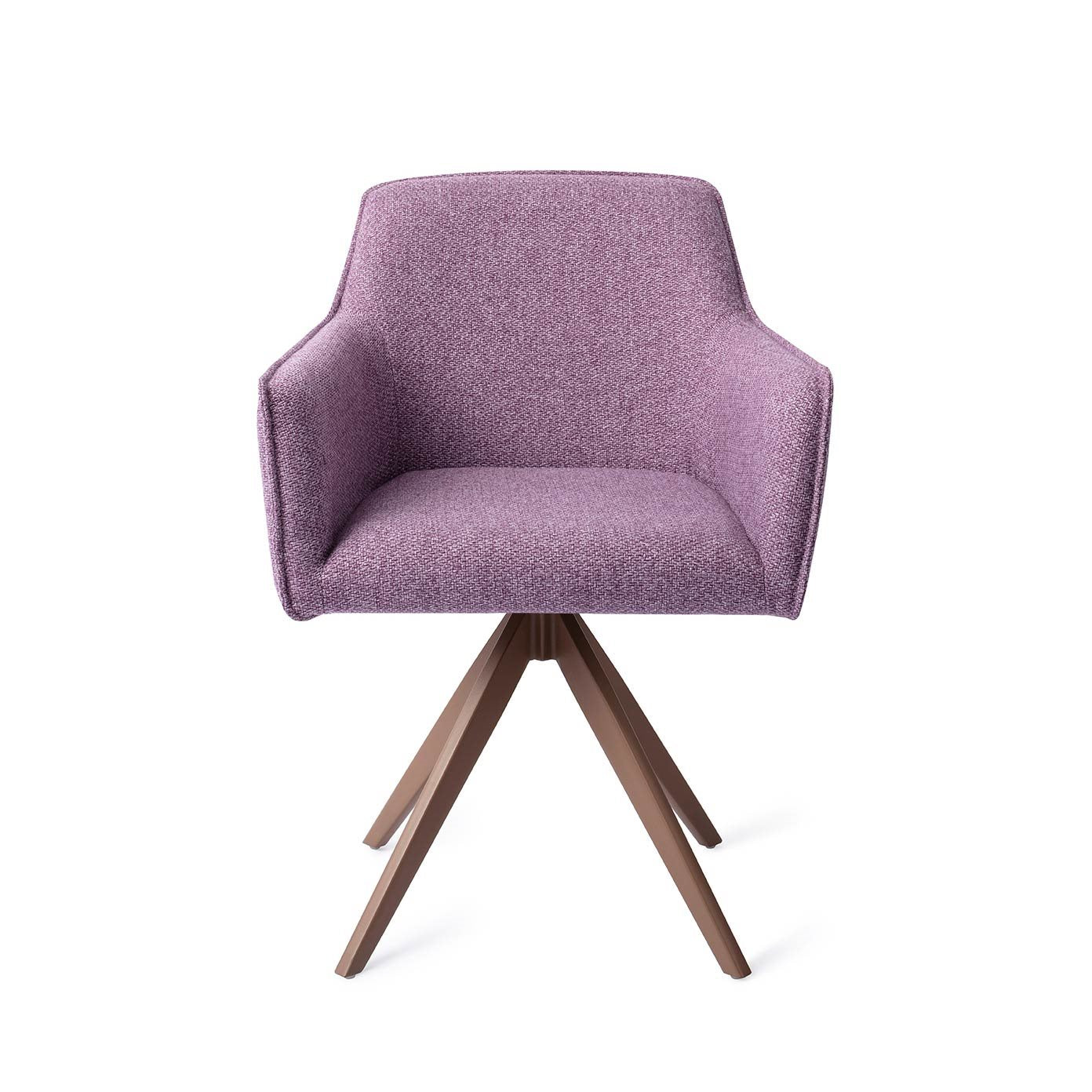 Hofu Dining Chair Violet Daisy Turn Brown