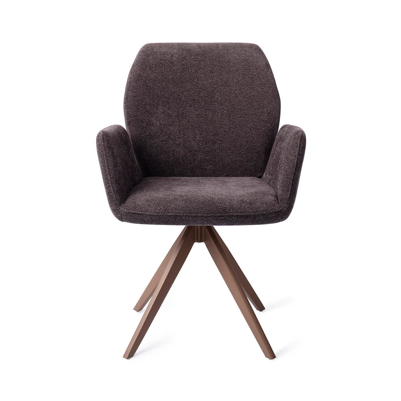 Misaki Dining Chair Almost Black Turn Brown