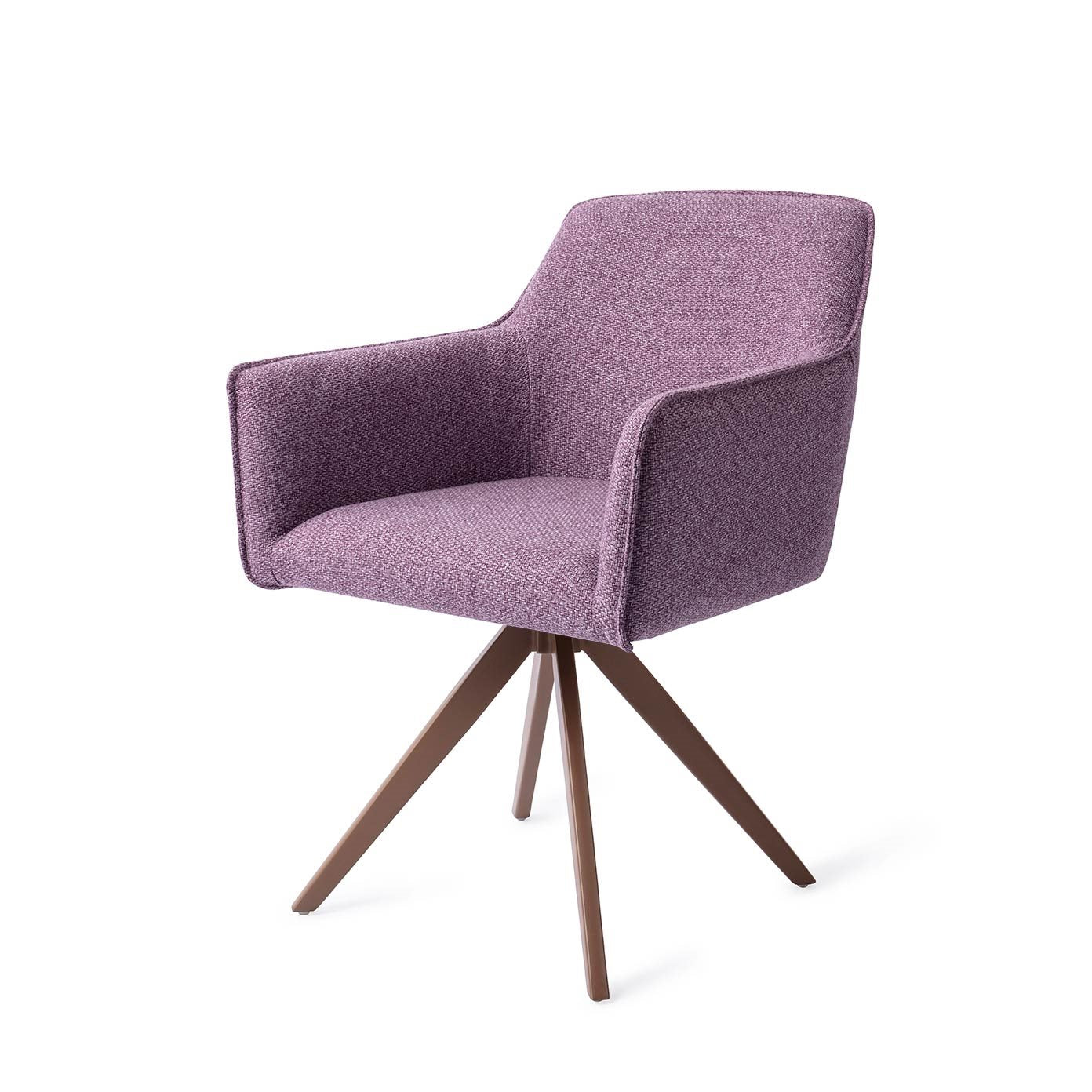 Hofu Dining Chair Violet Daisy Turn Brown