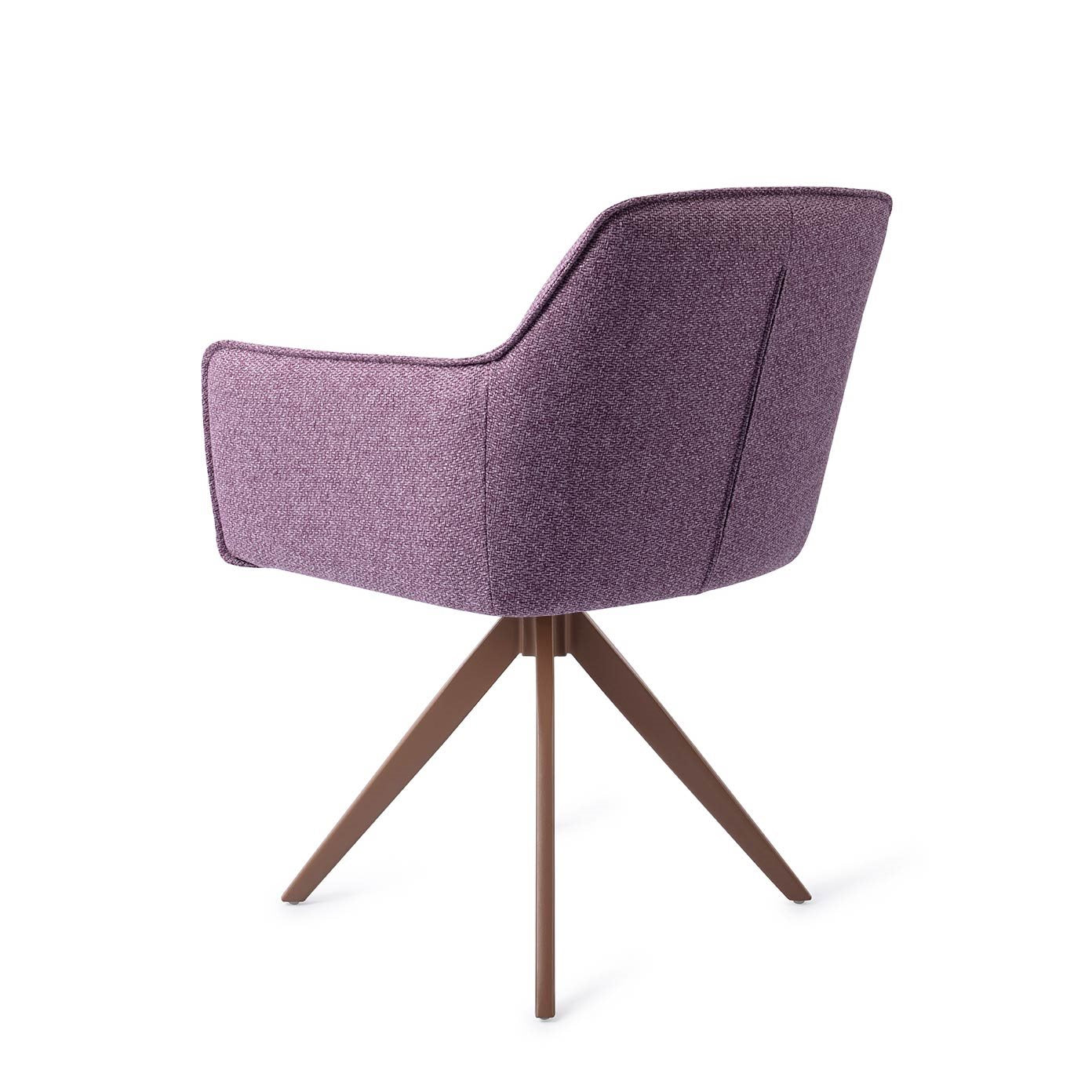 Hofu Dining Chair Violet Daisy Turn Brown