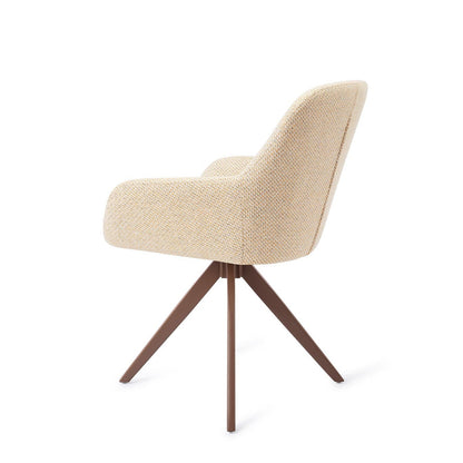 Kushi Dining Chair Trouty Tinge Turn Brown