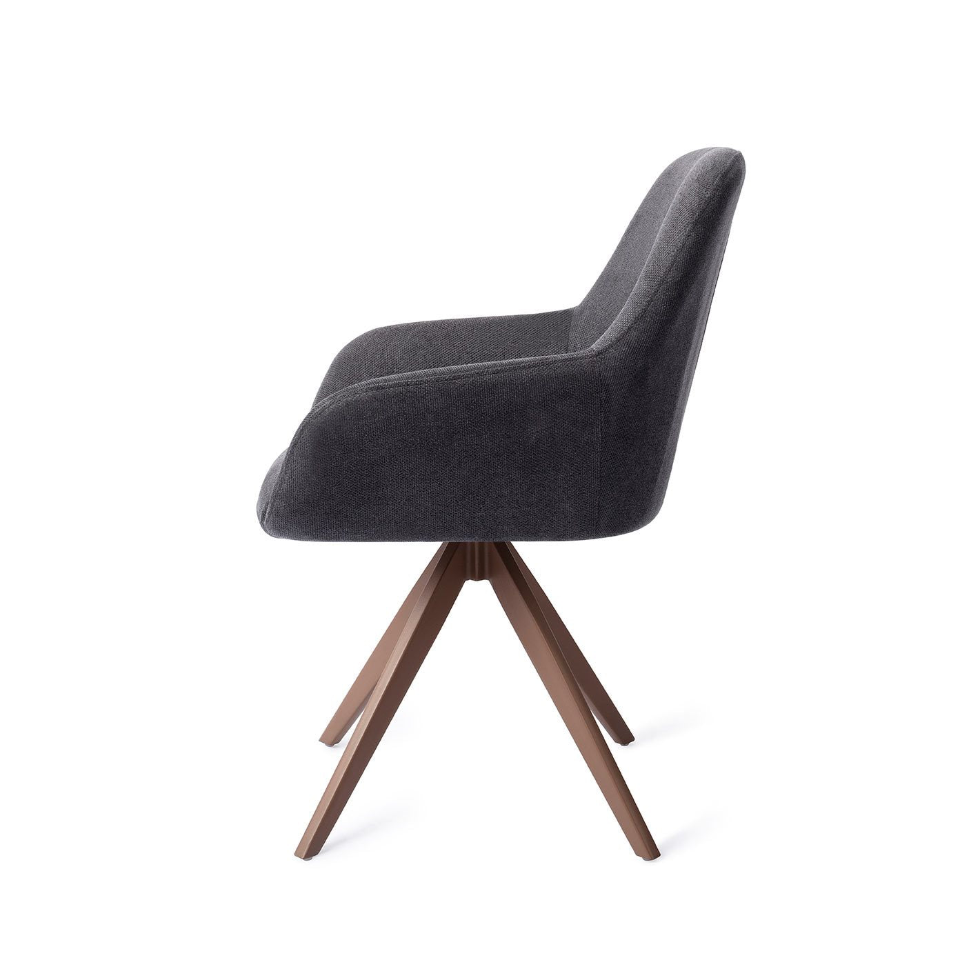 Kushi Dining Chair Black-Out Turn Brown