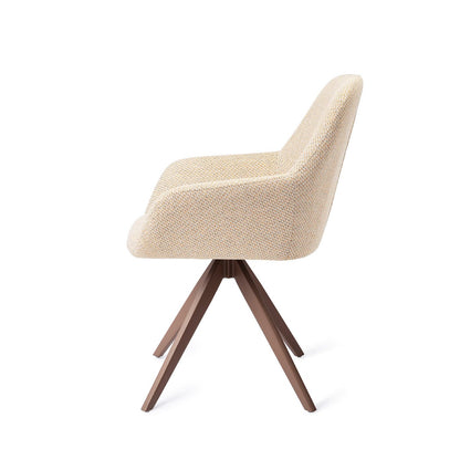 Kushi Dining Chair Trouty Tinge Turn Brown