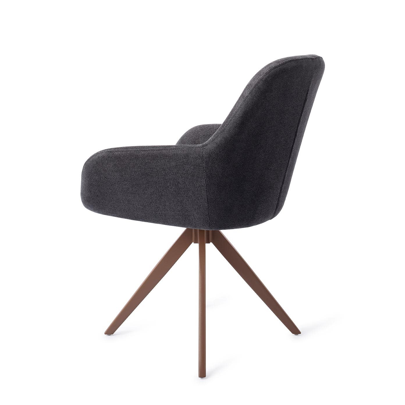 Kushi Dining Chair Black-Out Turn Brown