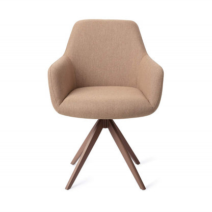 Hiroo Dining Chair Whisper Wheat Turn Brown