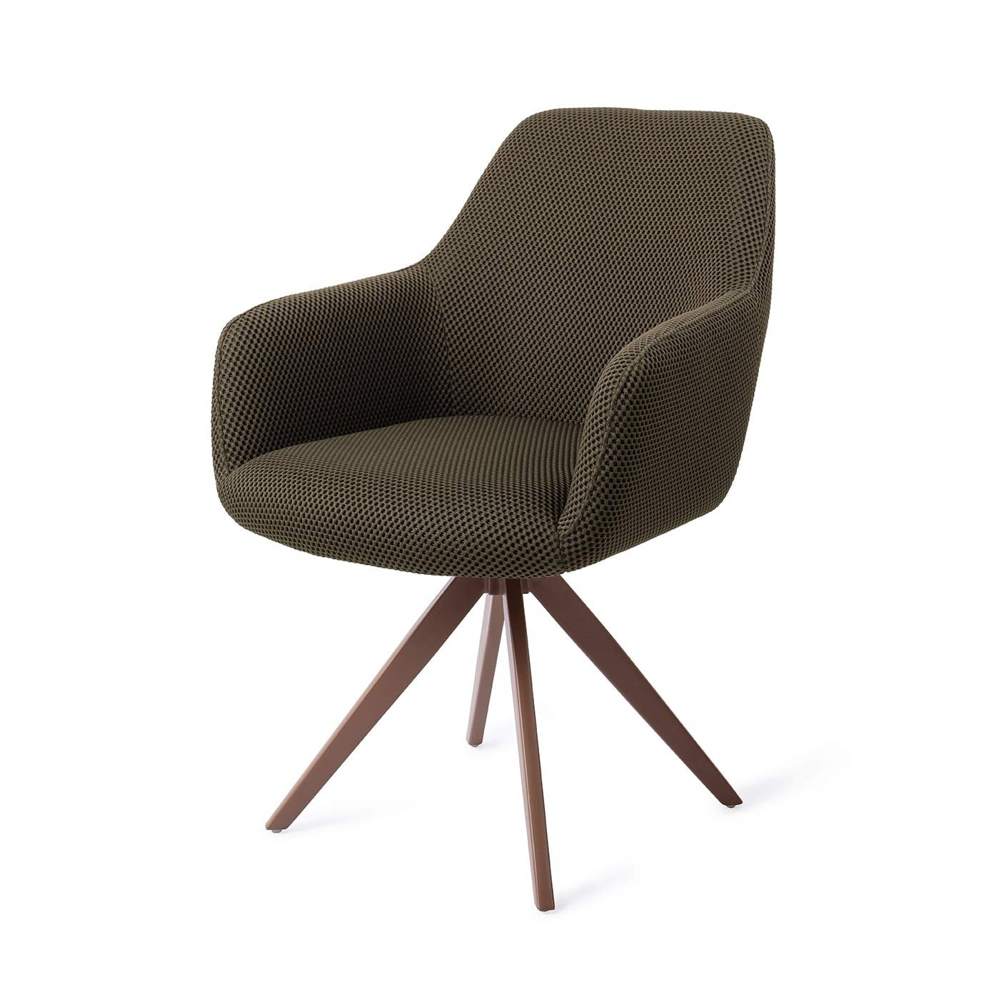 Hiroo Dining Chair Jungle Jewel Turn Brown