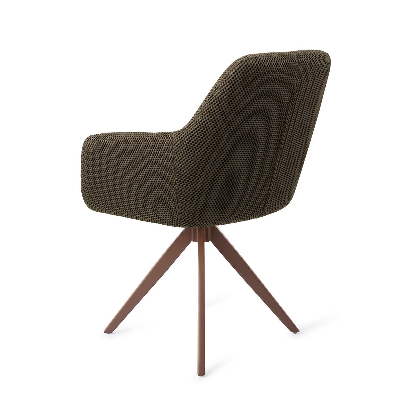 Hiroo Dining Chair Jungle Jewel Turn Brown