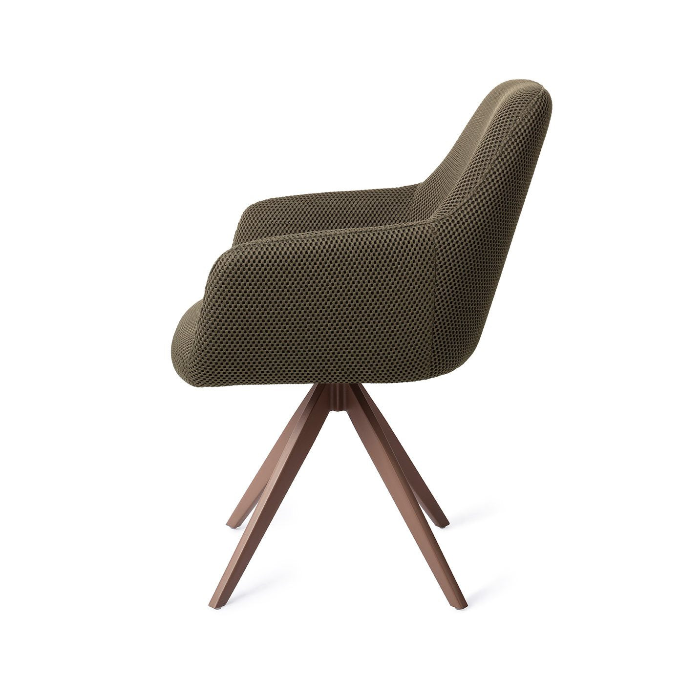 Hiroo Dining Chair Jungle Jewel Turn Brown