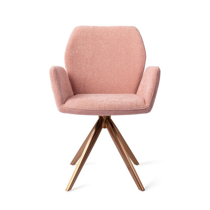 Misaki Dining Chair Anemone Turn Rose