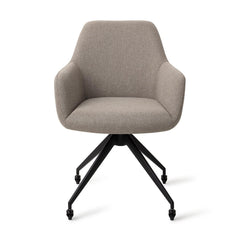 Hiroo Dining Chair Foggy Fusion Glide Black