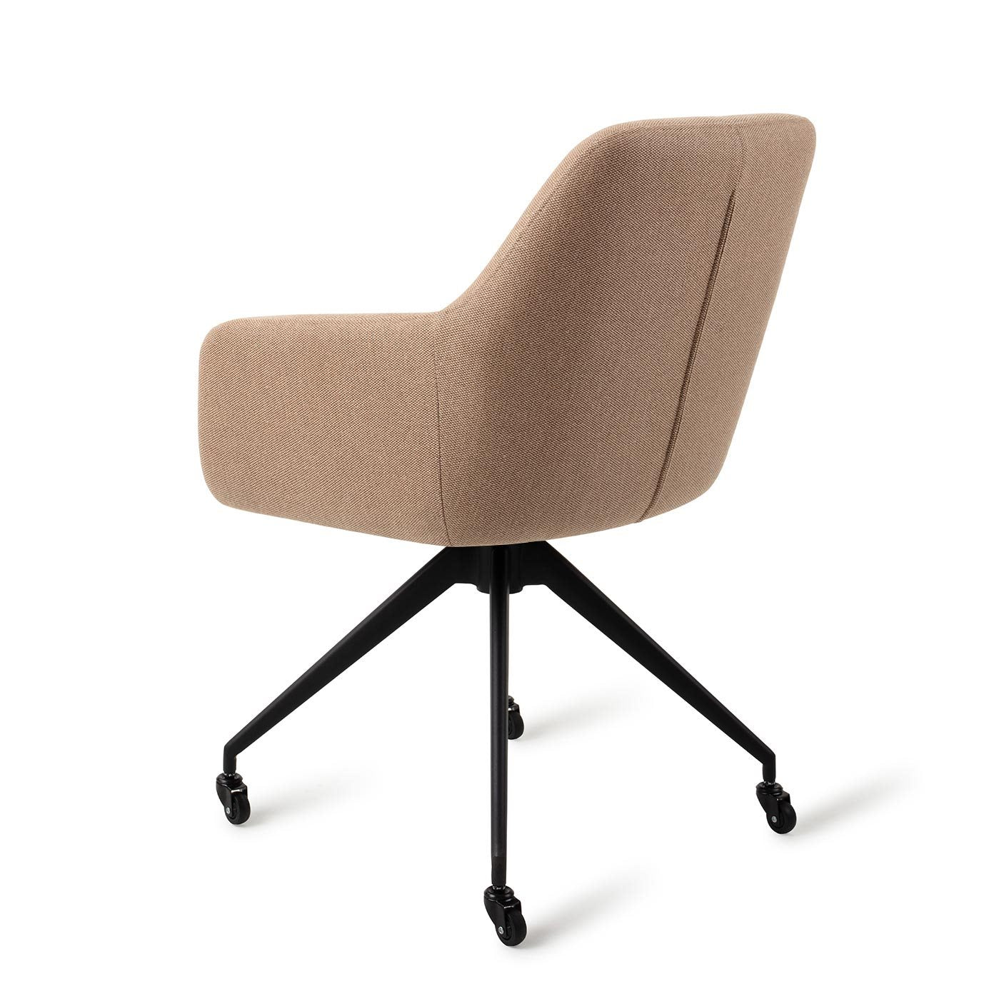 Hiroo Dining Chair Whisper Wheat Glide Black