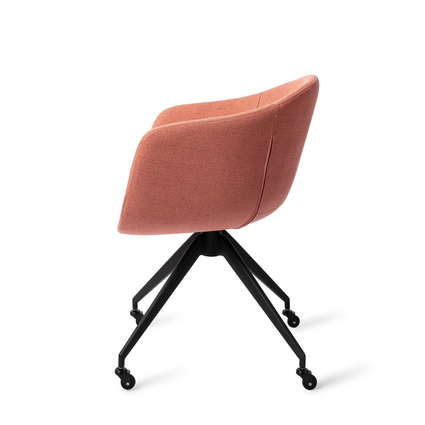 Yuni Dining Chair Coral Crush Glide Black