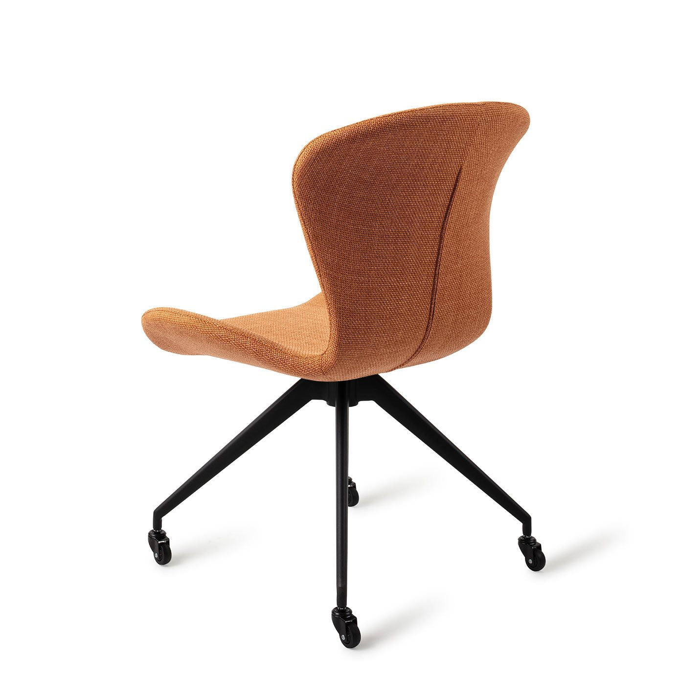 Moji Dining Chair Flax And Hay Glide Black