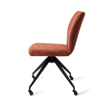 Ikata Dining Chair Cosy Copper Glide Black