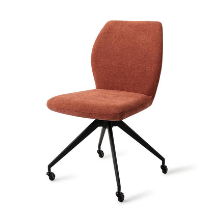 Ikata Dining Chair Cosy Copper Glide Black