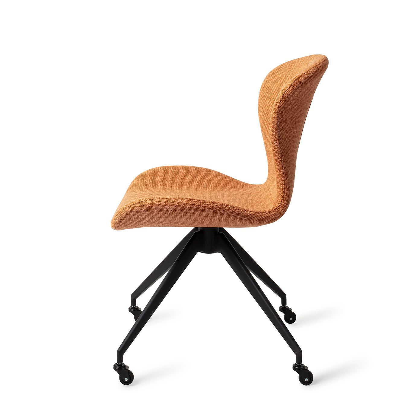 Moji Dining Chair Flax And Hay Glide Black