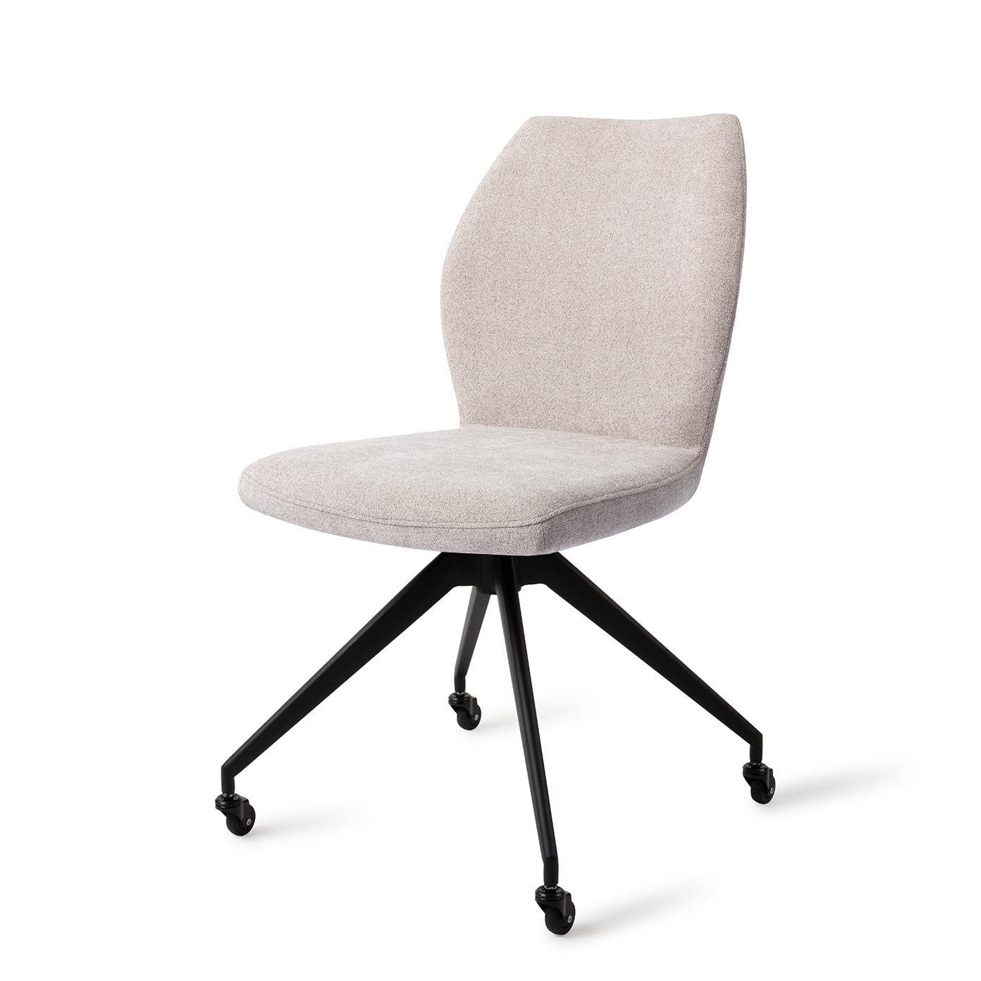 Ikata Dining Chair Pretty Plaster Glide Black