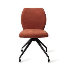 Ikata Dining Chair Cosy Copper Glide Black