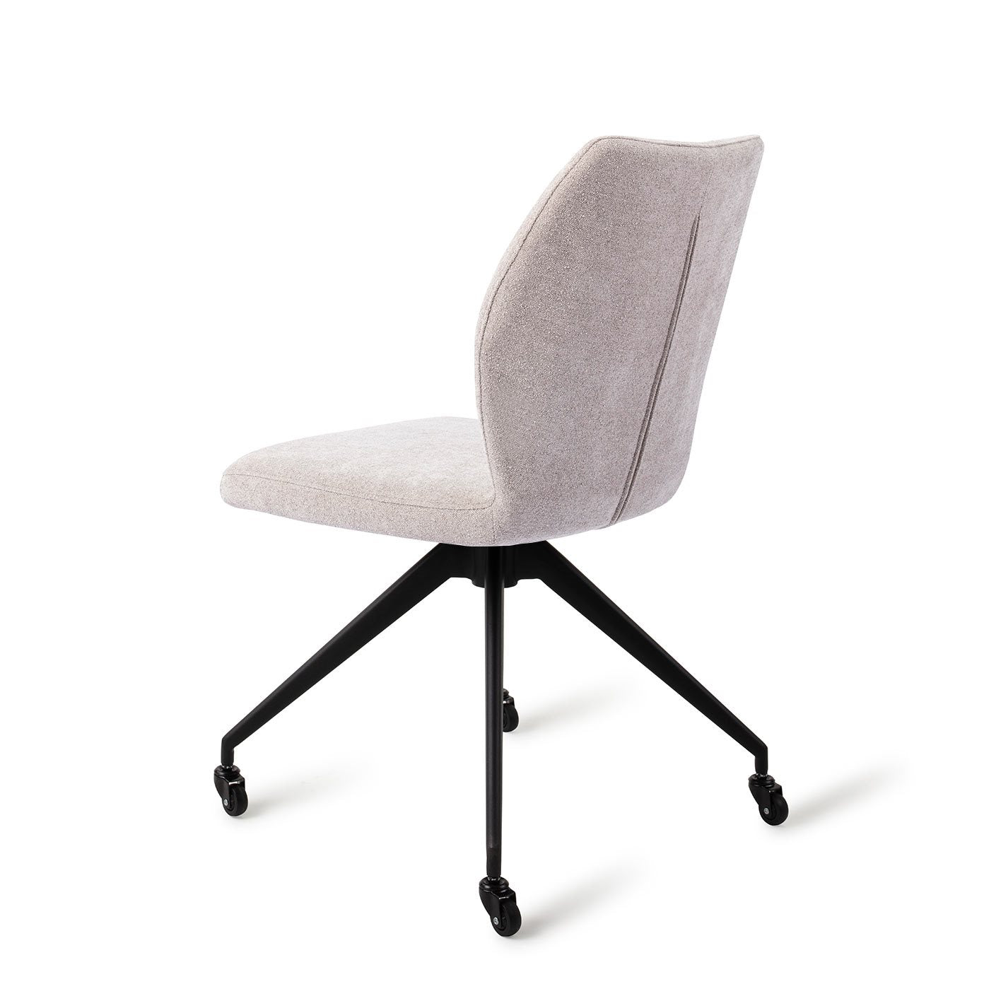 Ikata Dining Chair Pretty Plaster Glide Black