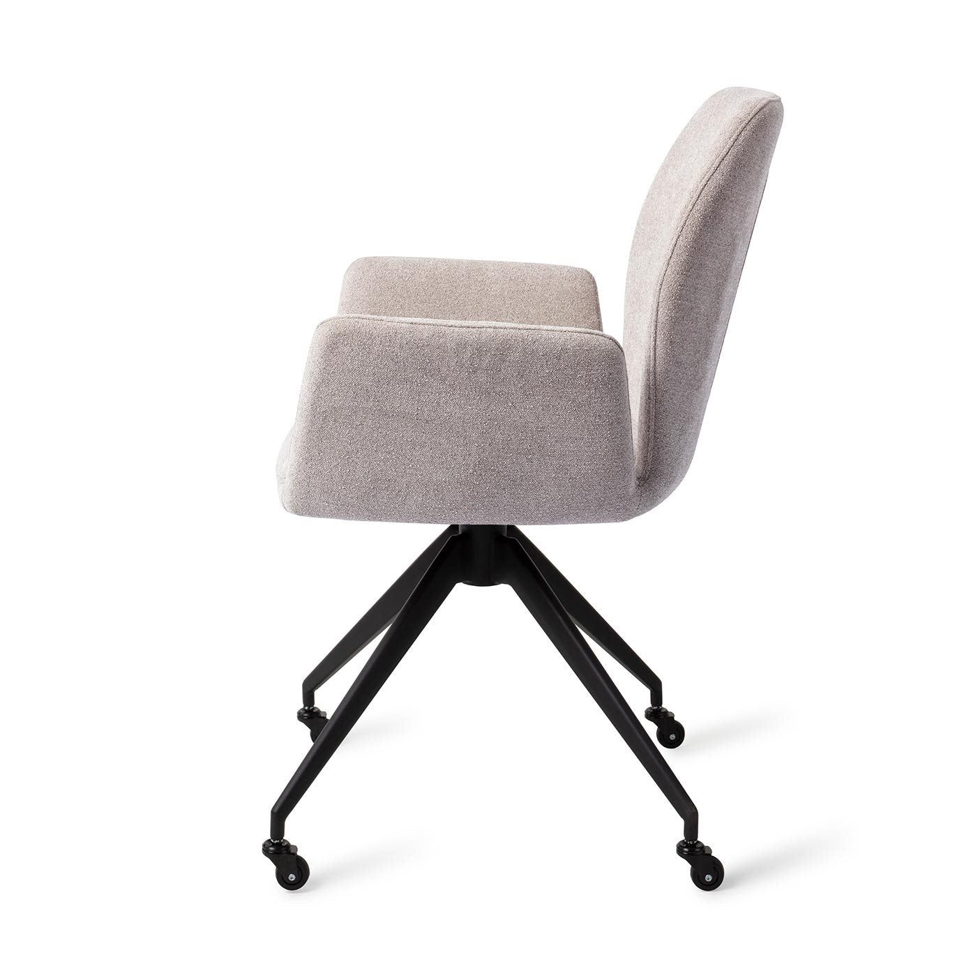 Misaki Dining Chair Pretty Plaster Glide Black