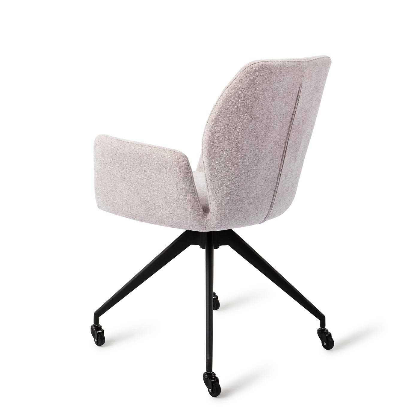 Misaki Dining Chair Pretty Plaster Glide Black