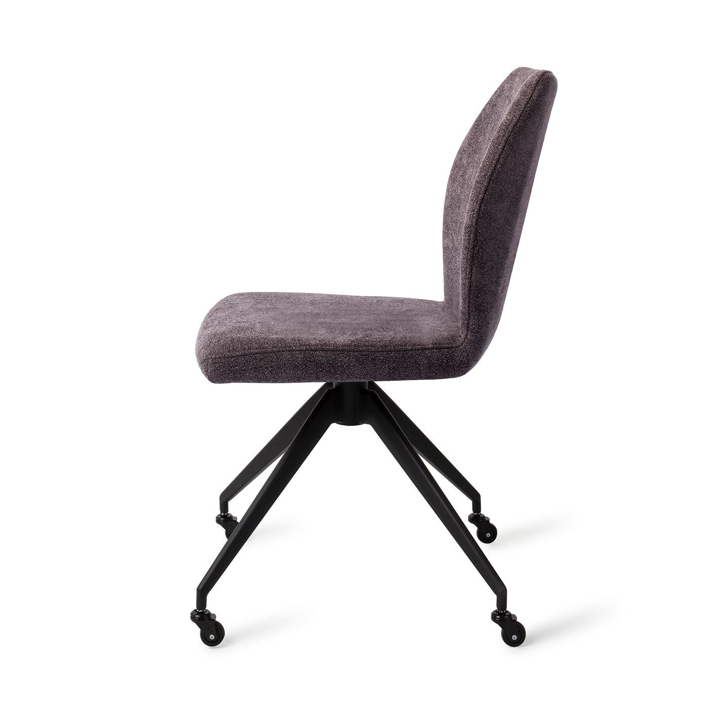 Ikata Dining Chair Almost Black Glide Black