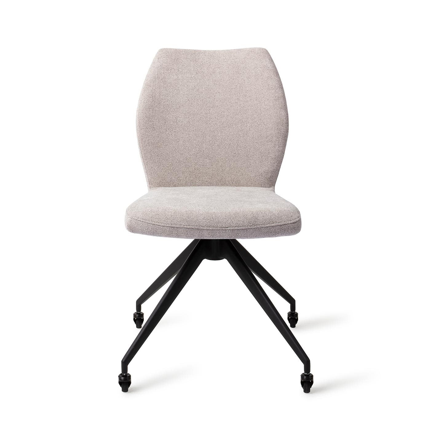 Ikata Dining Chair Pretty Plaster Glide Black