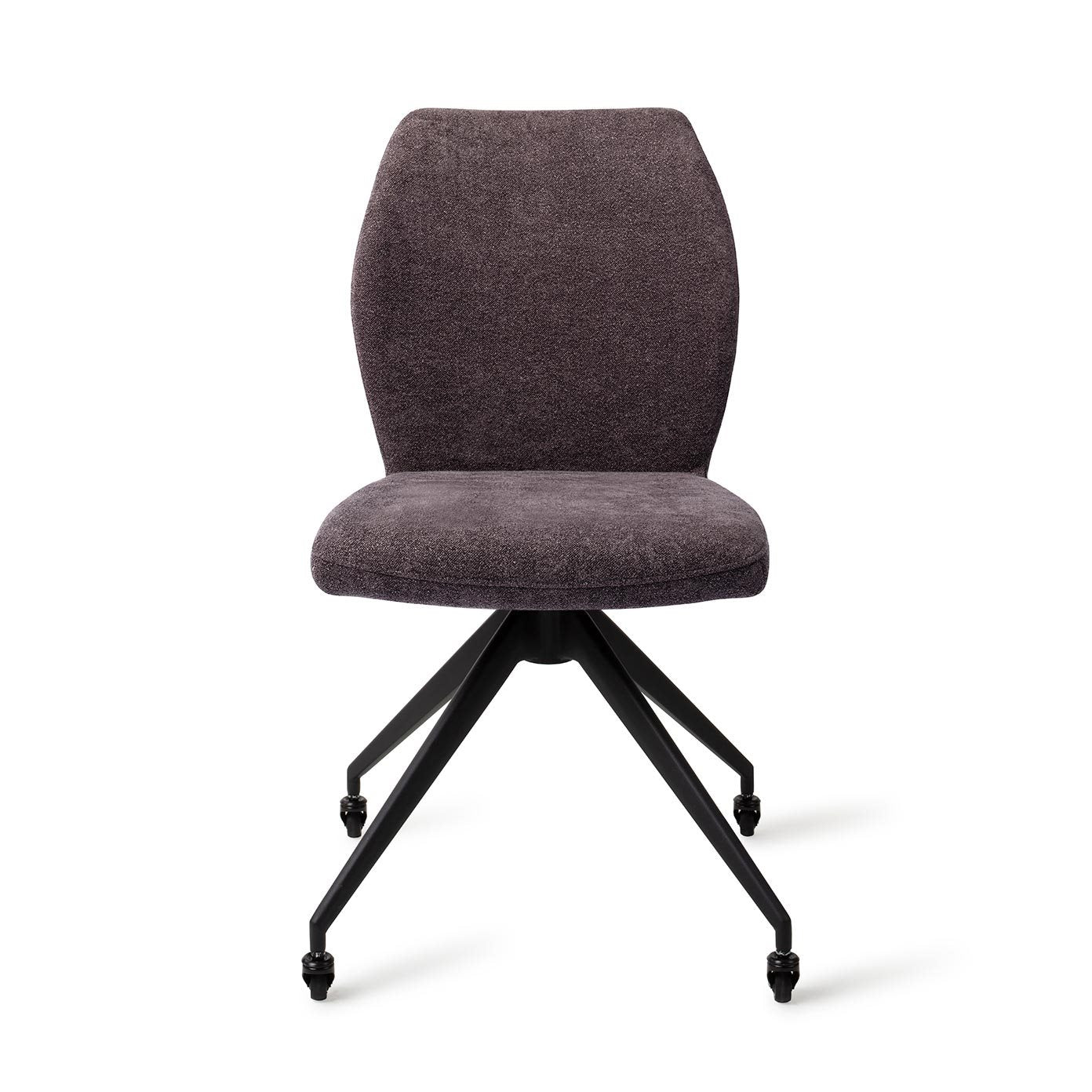 Ikata Dining Chair Almost Black Glide Black