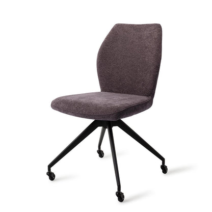 Ikata Dining Chair Almost Black Glide Black