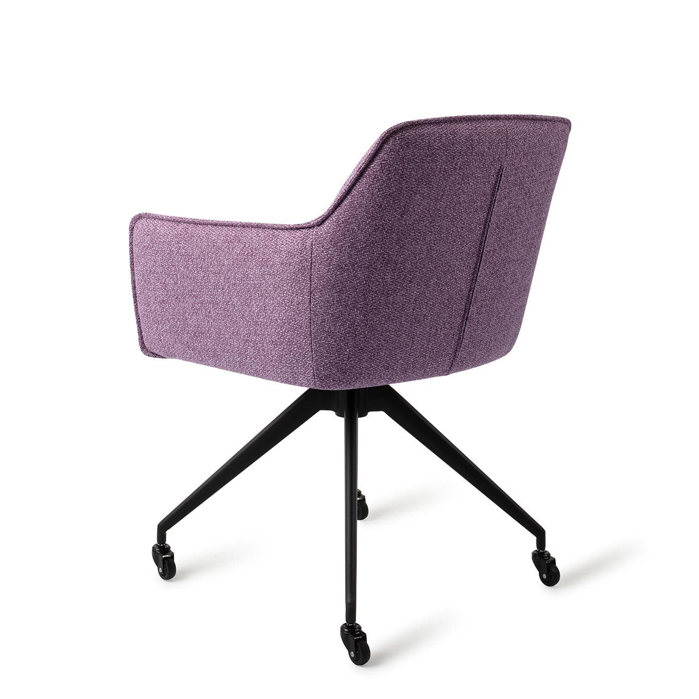 Hofu Dining Chair Violet Daisy Glide Black