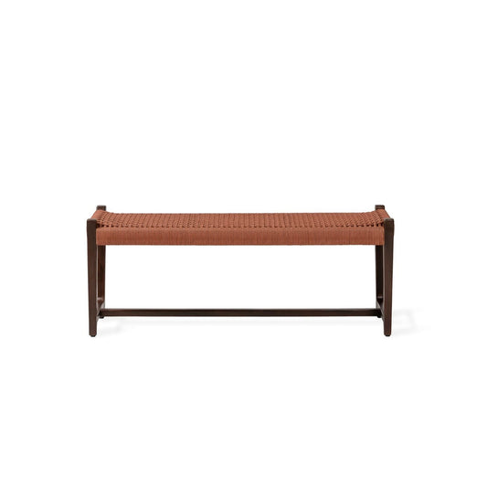 Kuwana Outdoor Bench Cinnamon Weave 120cm  Espresso