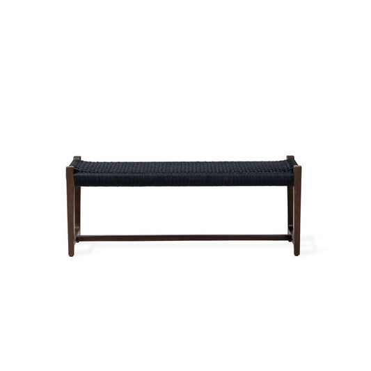 Kuwana Outdoor Bench Indigo Weave 120cm  Espresso