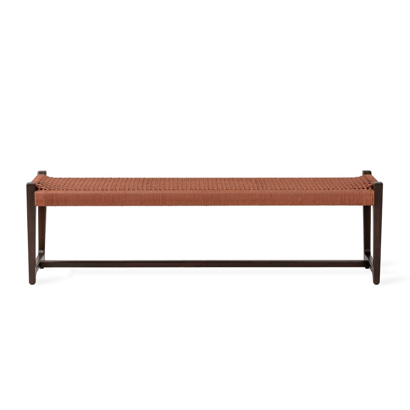 Kuwana Outdoor Bench Cinnamon Weave 160cm  Espresso