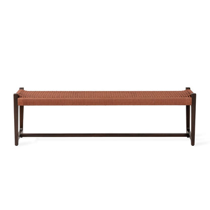 Kuwana Outdoor Bench Cinnamon Weave 160cm  Espresso