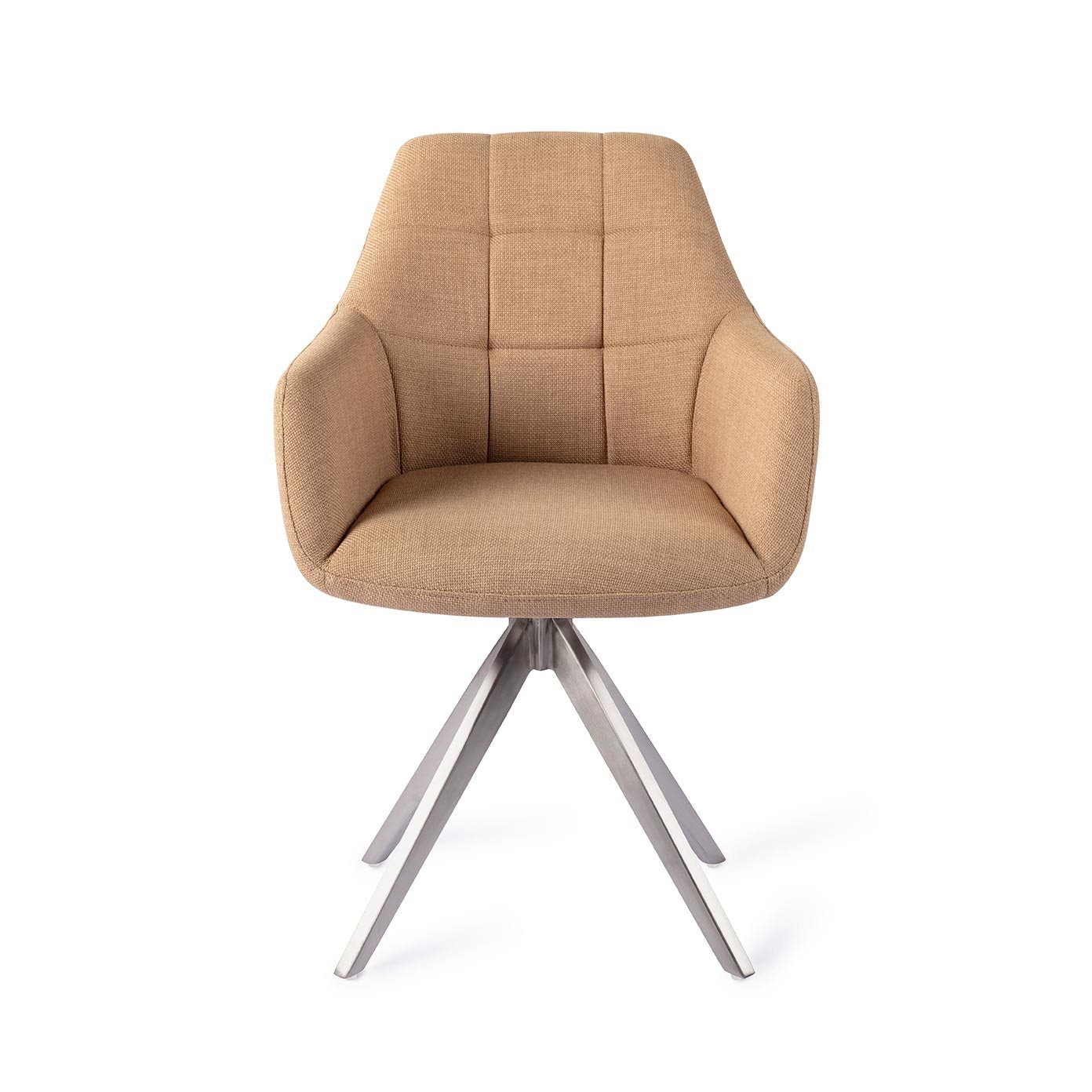 Noto Dining Chair Toasted Toffee Turn Steel