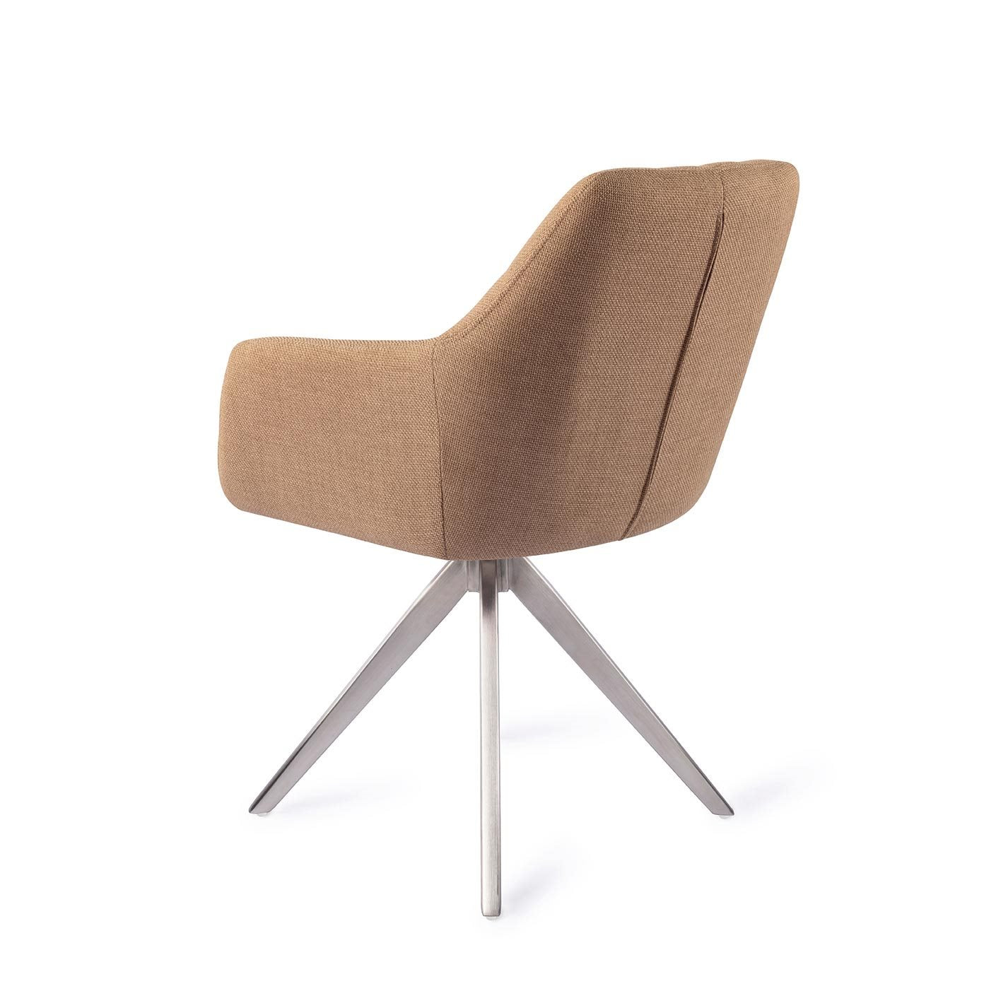 Noto Dining Chair Toasted Toffee Turn Steel