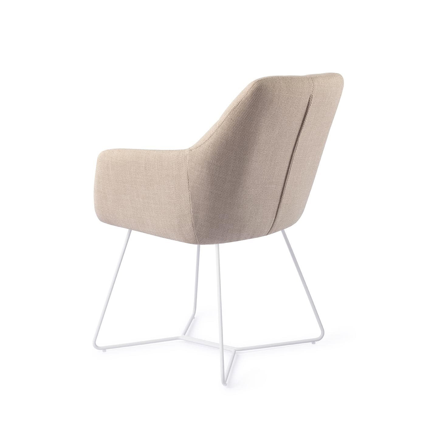 Noto Dining Chair Overnight Oats Beehive White