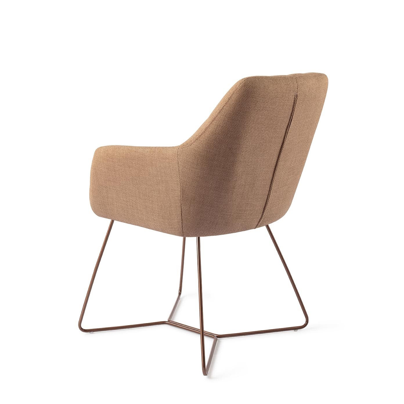 Noto Dining Chair Toasted Toffee Beehive Rose